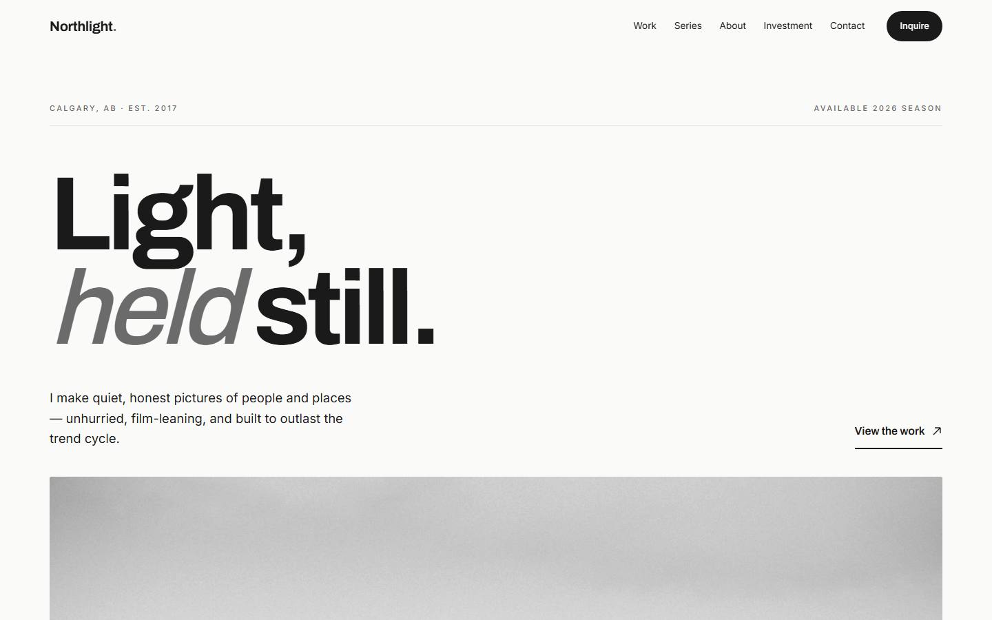 Example website for Northlight